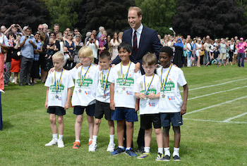 HRH The Duke of Cambridge launches Centenary Fields